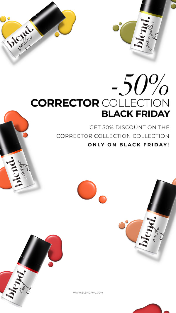 C4 Red Corrector Blend. REACH Compliant Permanent Make up Correctors